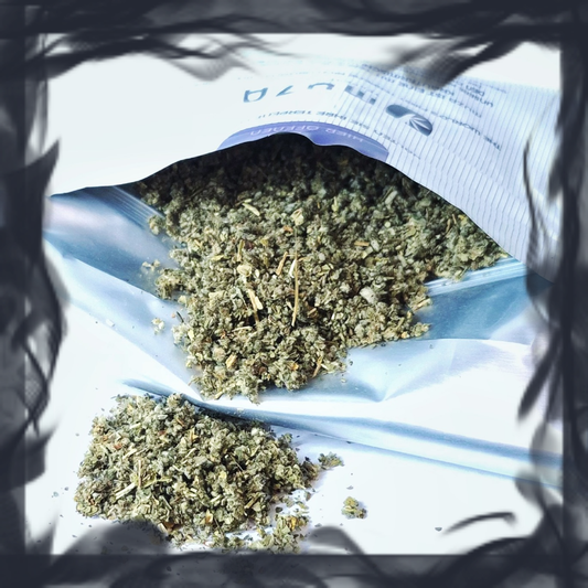 MUZA Herbal Indica geöffnet, Kräutermischung auf Eibisch-Basis